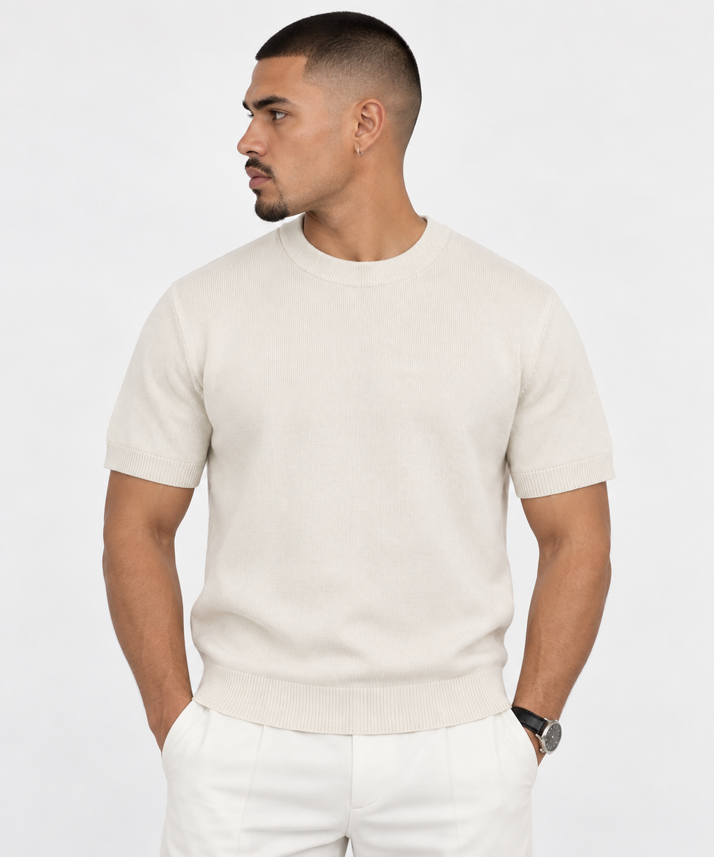 tshirt,crewneck,knit,knitwear,warm,cotton,wool,classic,beige,cream,white