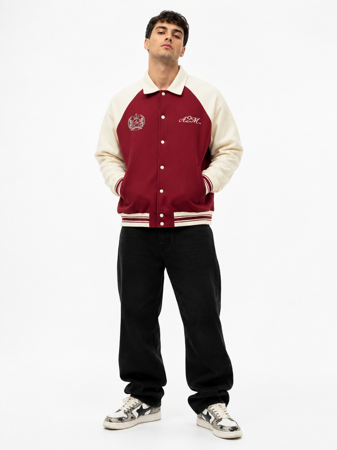 varsity,jacket,baseball,red,garnet,limitededition