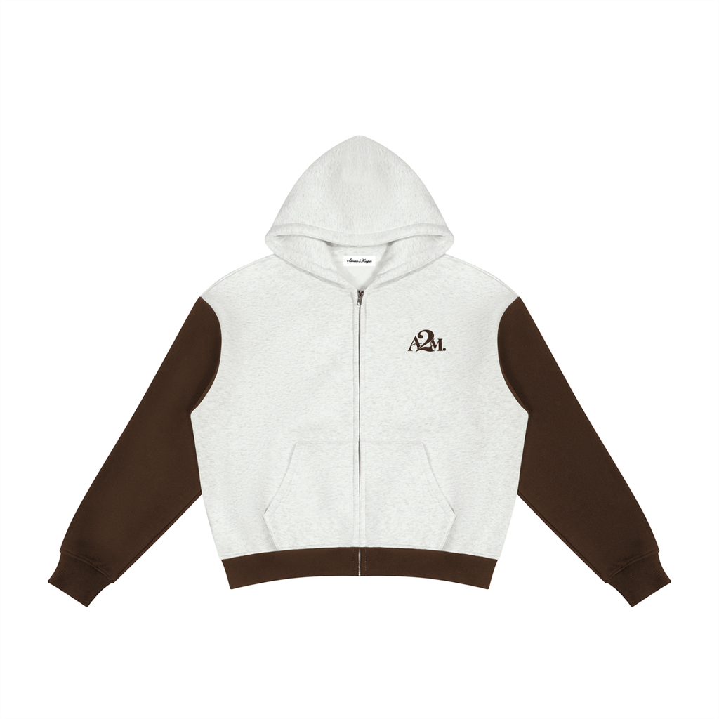 zipper,hoodie,jacket,wool,cotton,grey,brown,relaxed