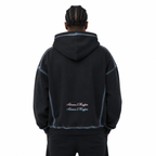 TWICE HOODIE - Washed Black