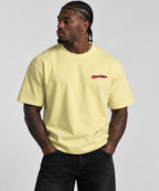 Tshirt,oversized,boxy,yellow,graphic,lollipop