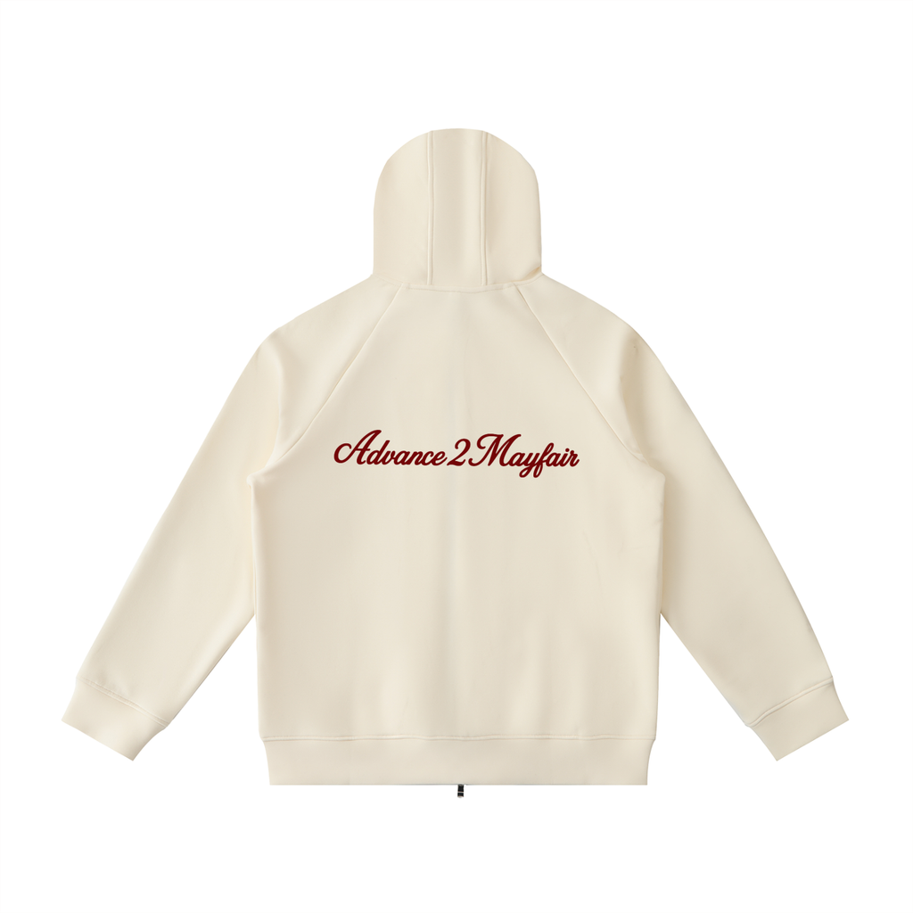zipper,hoodie,cream,offwhite,comfy,doublezip,relaxed