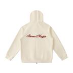 zipper,hoodie,cream,offwhite,comfy,doublezip,relaxed