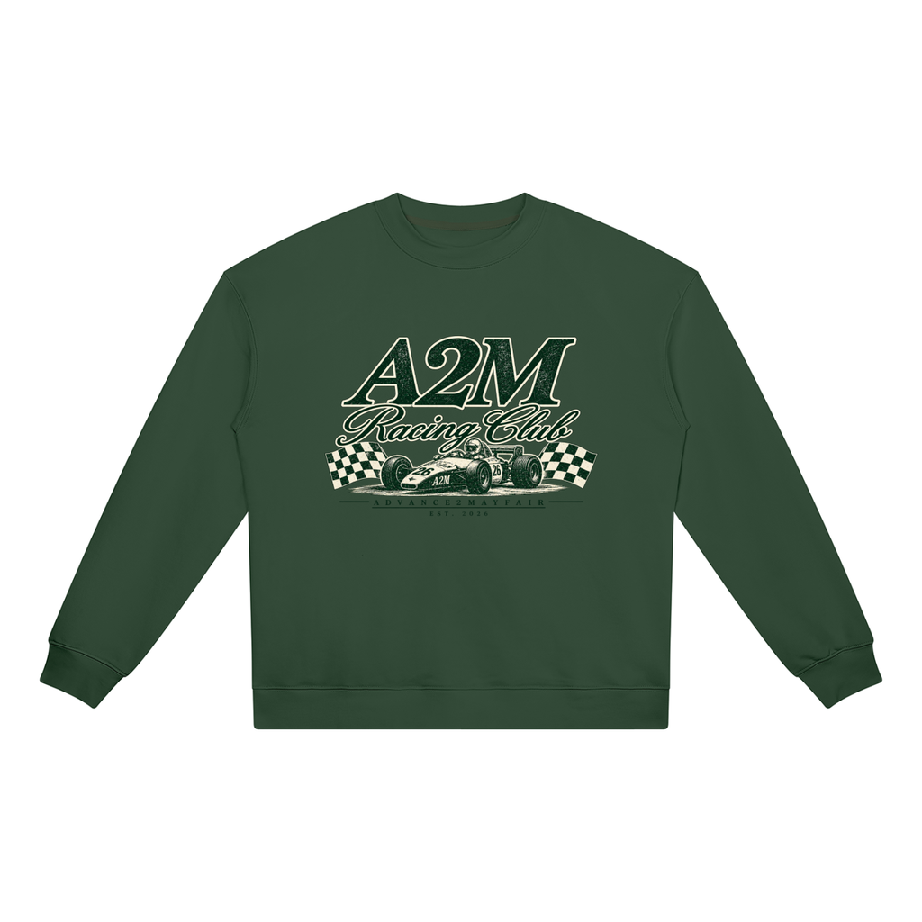 sweatshirt,jumper,green,racing,comfy,cotton,wool,relaxed