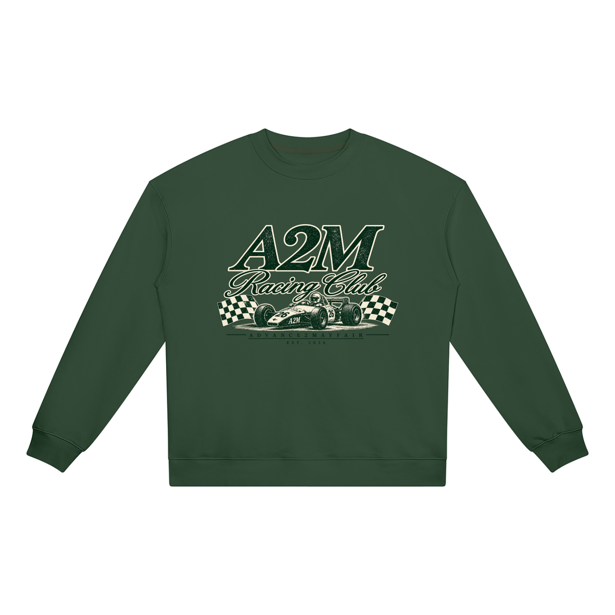 sweatshirt,jumper,green,racing,comfy,cotton,wool,relaxed