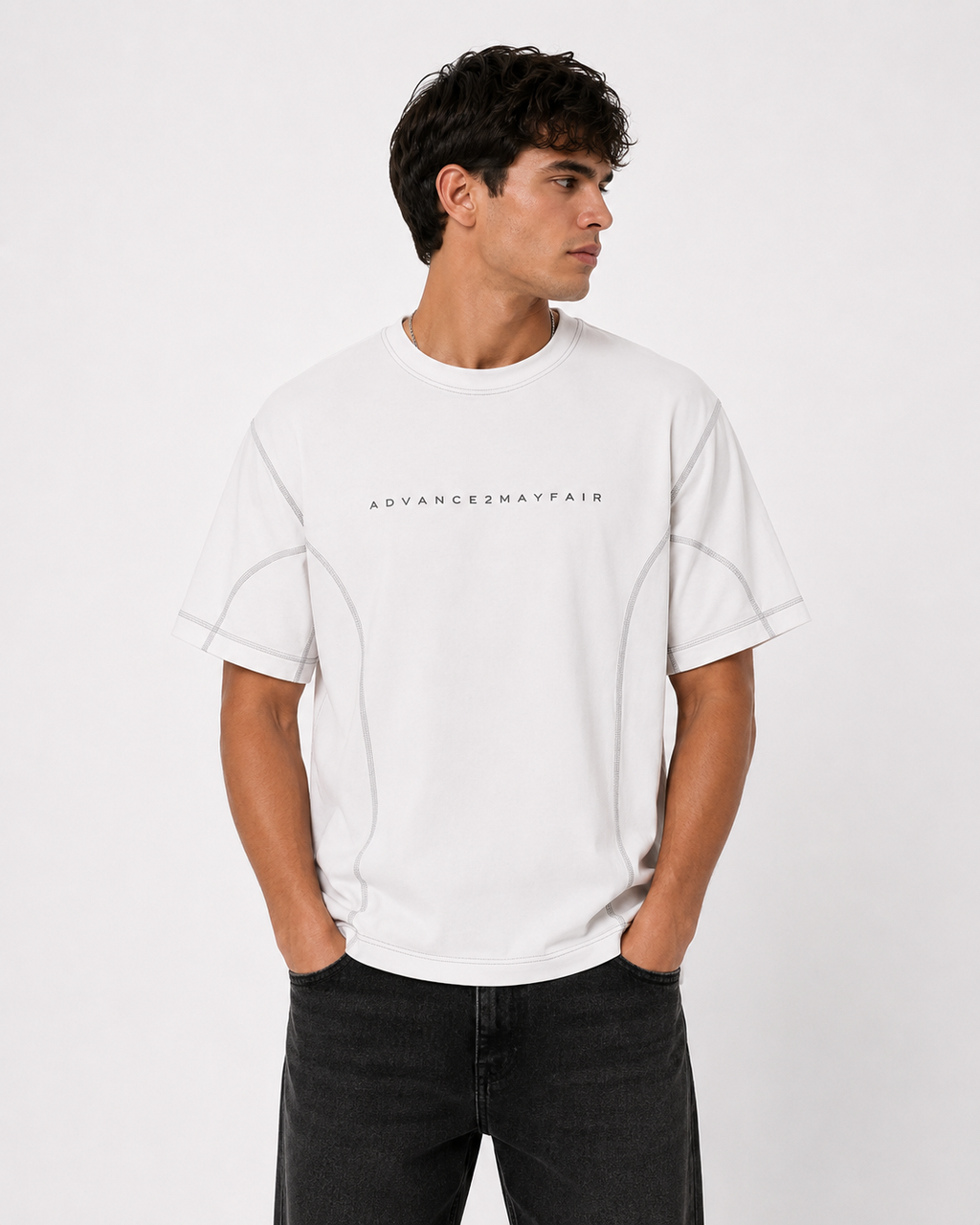 white,black,tshirt,oversized,seam,stitching,relaxed