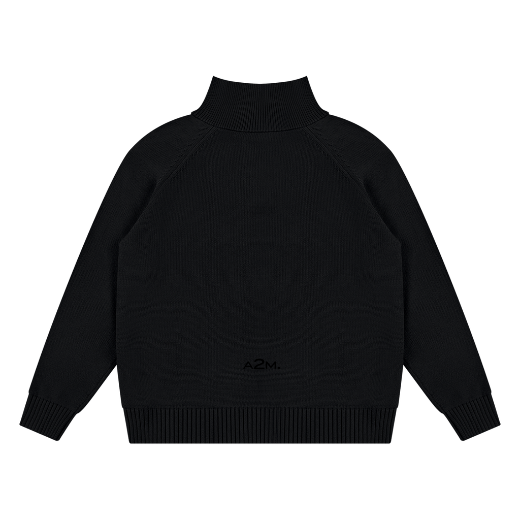 knit,knitwear,warm,jumper,quaterzip,zipper,zip,smart,casual,black