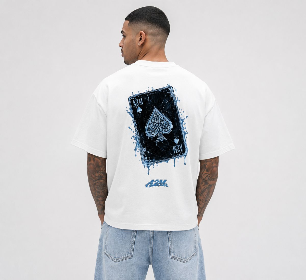 tshirt,boxy,oversized,white,ice,spade,graphic,print,cotton