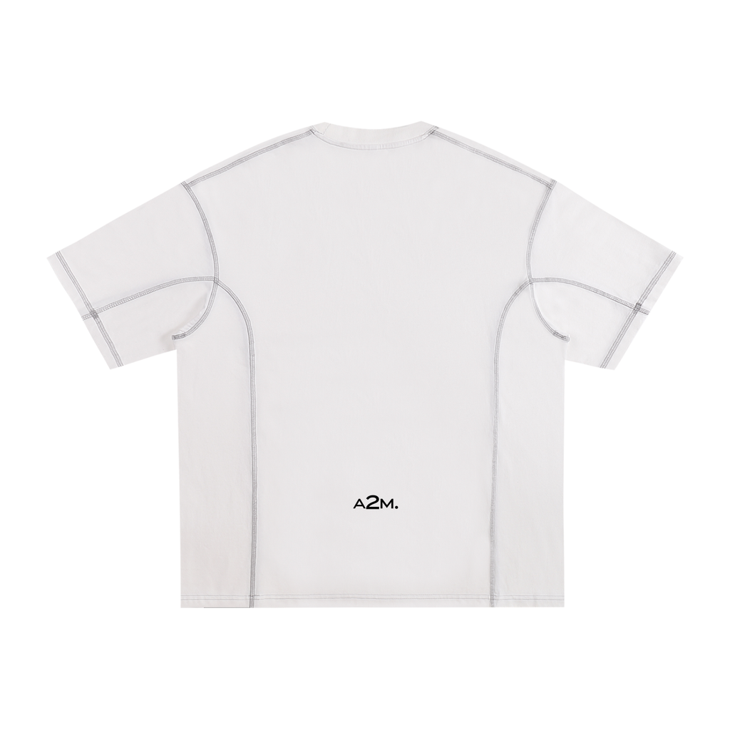 white,black,tshirt,oversized,seam,stitching,relaxed